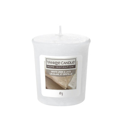 White Linen & Lace Votive